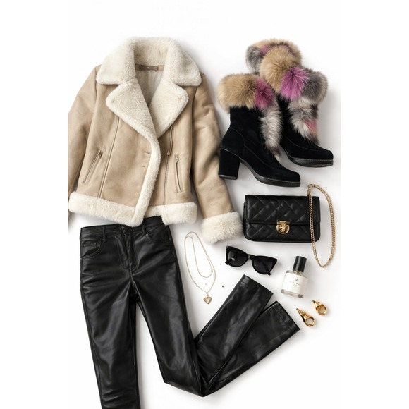 Stuart Weitzman Yukon Real Fur Royal Blue Velvet Lace-Up Boots | Women's 8M - Picture 7 of 14